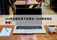 seo优化排名易下拉用法（seo排名优化教程）