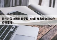 软件开发培训职业学校（软件开发培训职业学校哪家好）