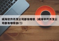 威海软件开发公司都有哪些（威海软件开发公司都有哪些部门）